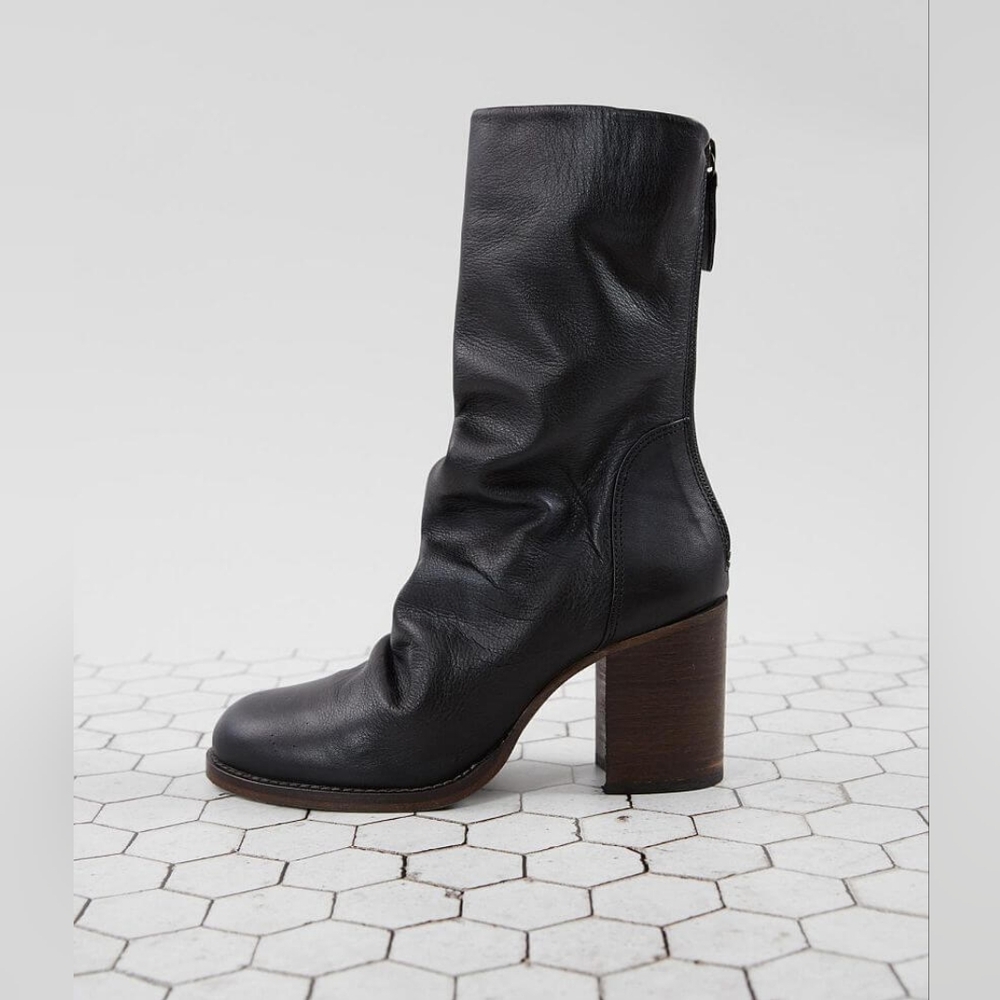 Free People Elle Block Heel High Boots Size 41EU 10 US